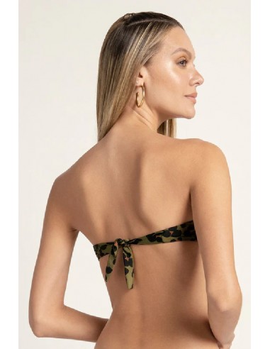 TOP STRAPLESS ANIMAL PRINT