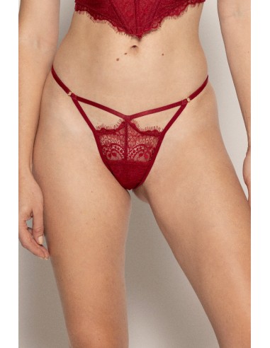 PANTY HILO AGNES - ROJO CHERRY