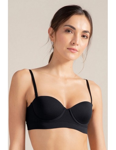 BRASIER STRAPLESS - NEGRO