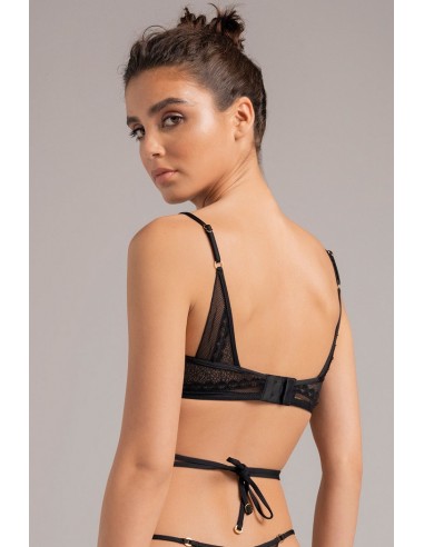 BRASIER TRIANGULAR CON ARO - NEGRO