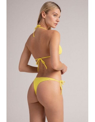 PANTY BRASILERO DE AMARRES AMARILLO