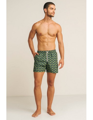 PANTALONETA ESTAMPADA AZUL/VERDE